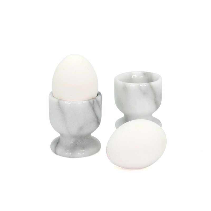Coquetier En Marbre Blanc