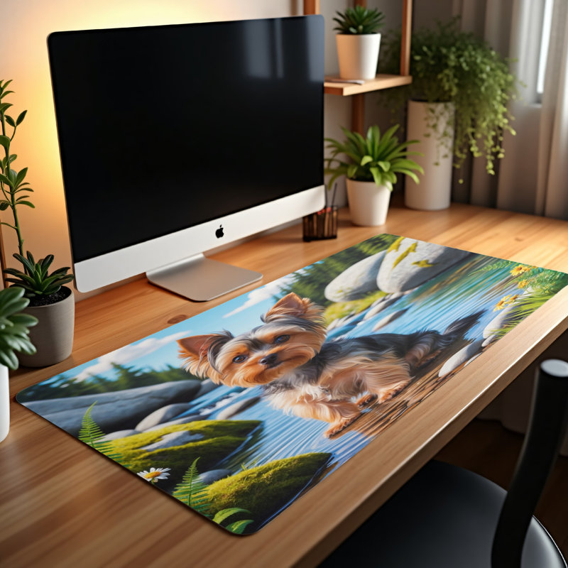 Polyester Desk Pad, 14.4x12.1