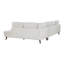  Canapé d'angle moderne et contemporain Jandreau 112 po en chenille, 2 pièces, avec coussins de dossier réversibles, mousse haute densité et 3 coussins décoratifs-988233091