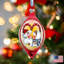 4'' Handmade Glass Holiday Shaped Ornament