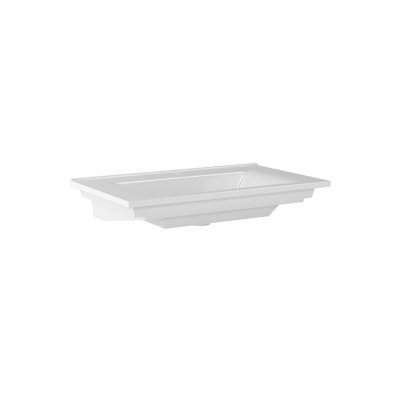 Ivy Bronx Maria 470mm White Ceramic Rectangular Inset Basin Bathroom Sink