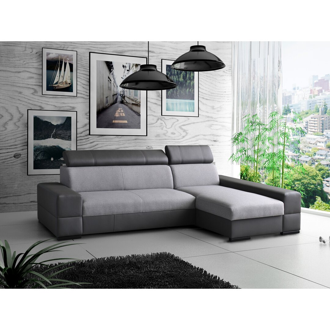 Ecksofa Pardue mit Bettfunktion