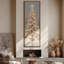 " Large Framed Canvas Wall Art - Glowing Christmas Tree Deer Winter Decor - 60"x20", 60"x30" "-137894428-137894430