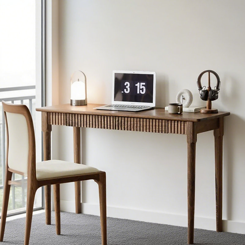 Petit bureau d'appoint en bois massif, H 29,92 po x l 47,24 po x P 15,75 po