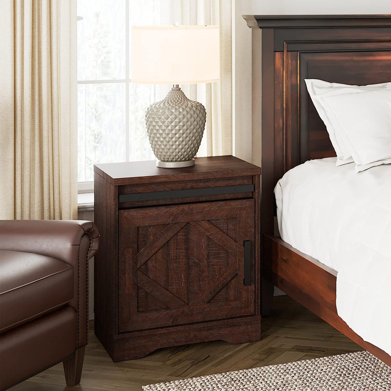 Roshelle End Table with Storage, Brown