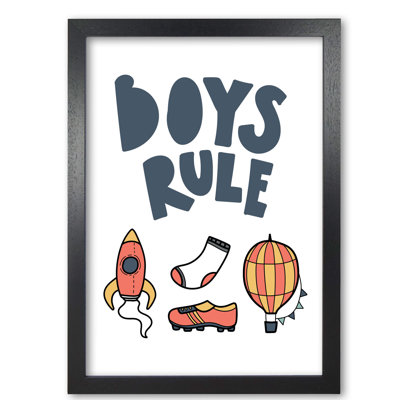 Boys Rule Illustrations - Print