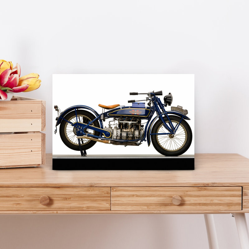 1920 Henderson Model K Four Classic Abstract Landscape Nature, art mural, H 12 po x l 18 po