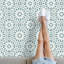 Enda Vinyl Machine Printed Area Rug-1832488575