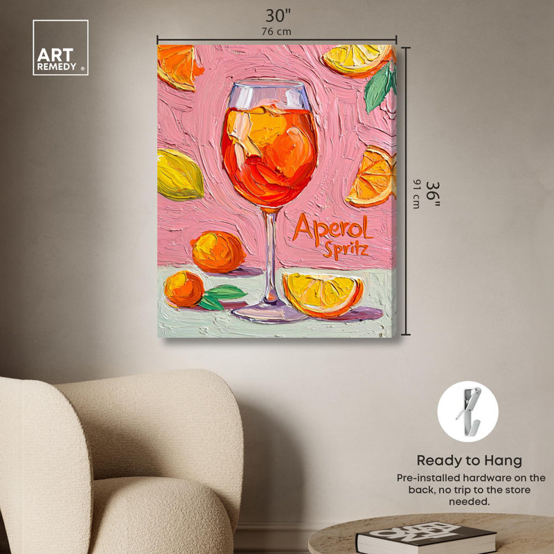 «Citrus Zest», reproduction d'art sur toile par Summer Remedy, Toile tendue avec châssis, 36" H x 30" W