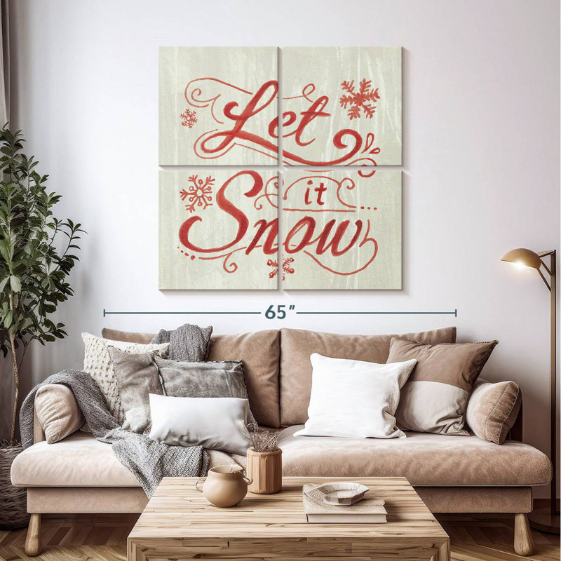Lelend blanc et lumineux Noël III sur bois, H 45 po x l 45 po