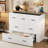 Murphy Bed Cabinet with Charging Station, Multi-Functional Foldable Platform Bed with 1 Large Storage Drawer for Guest Room, Small Bedroom-947096481-947096482