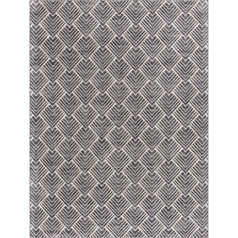 Abstract Indoor Rug, Rectangle 7'10" x 10'