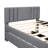 Full Upholstered Platform Bed With Trundle