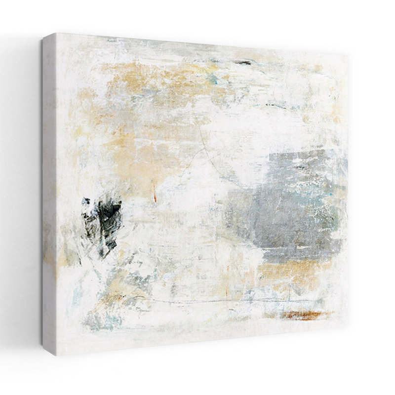 White Noise Abstract Minimalist Art, 24" H x 24" W