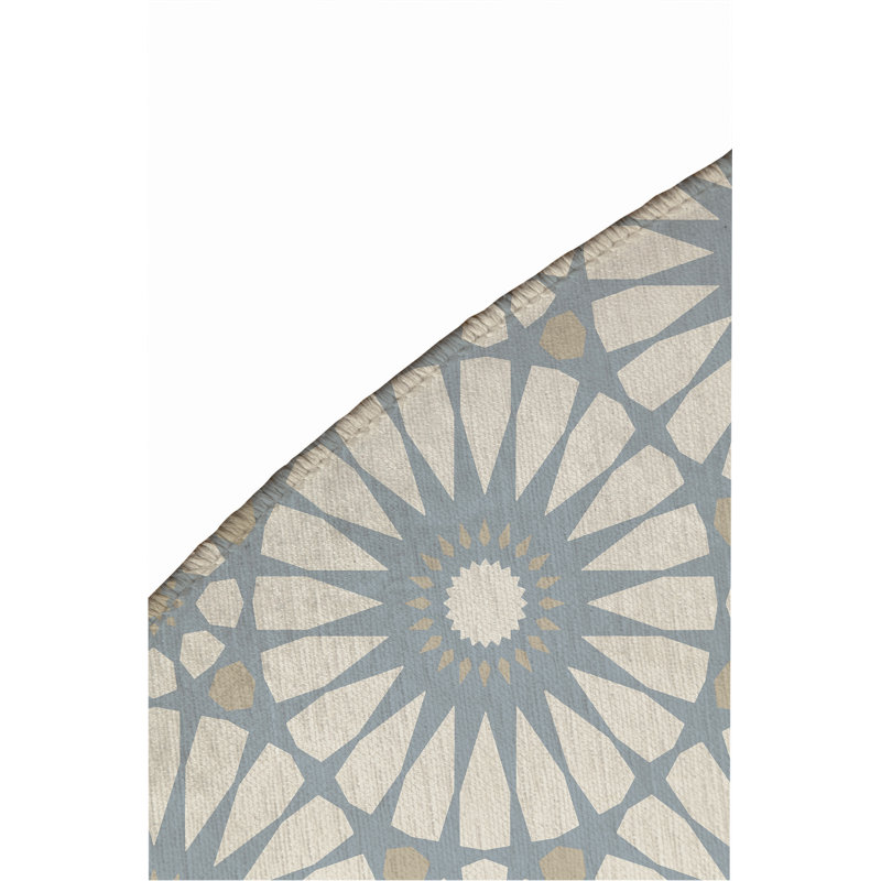 Sylvia Outdoor Area Rug, Round 5'