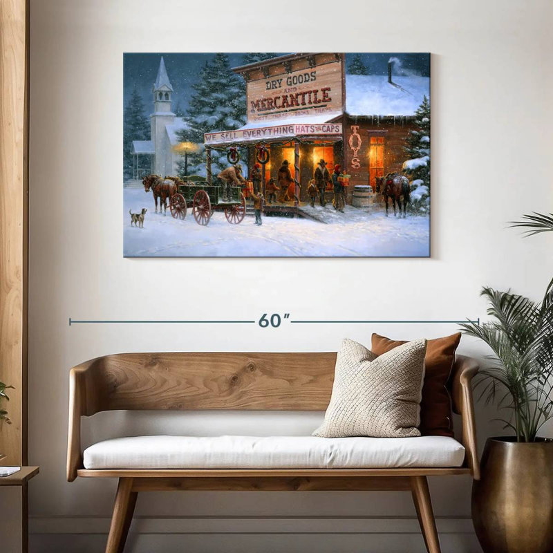 Western Christmas Wishes, H 30 po x l 45 po