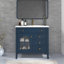 Meuble-lavabo de salle de bain 35,6 po Mid-Century-133954643