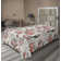Ambesonne Floral Boho Flat Sheet Leafy Tropical Blooms