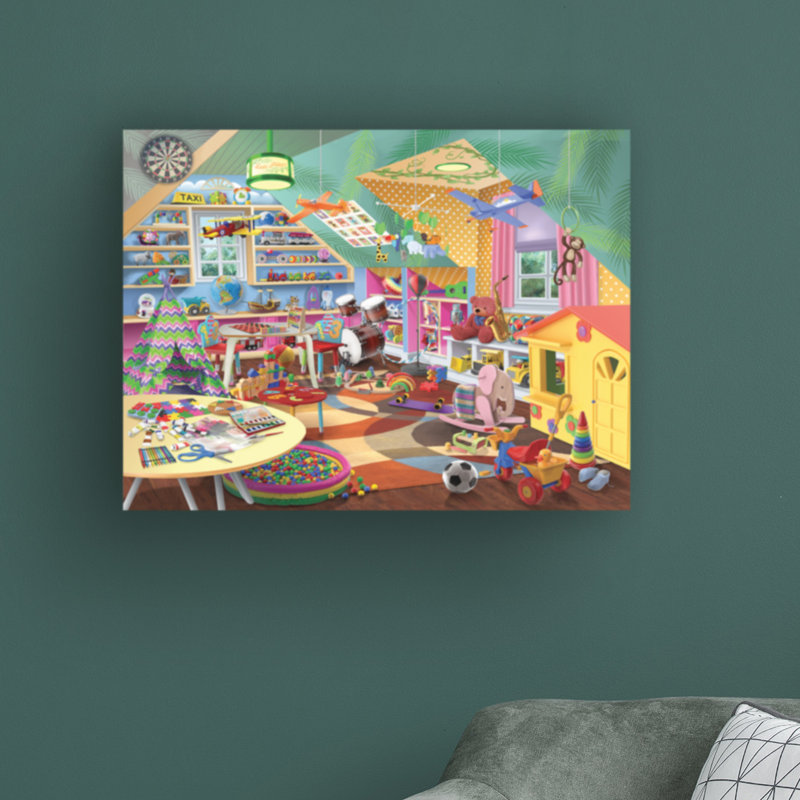 «Lets Play» par Bigelow, impression sur toile tendue, H 18 po x l 24 po x P 2 po