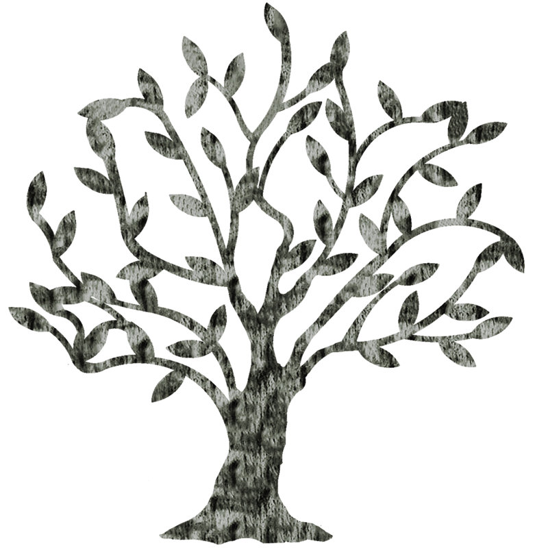 Meyerdirk Art, arbre contemporain en acier, sculpture industrielle en métal organique, Acier vieilli