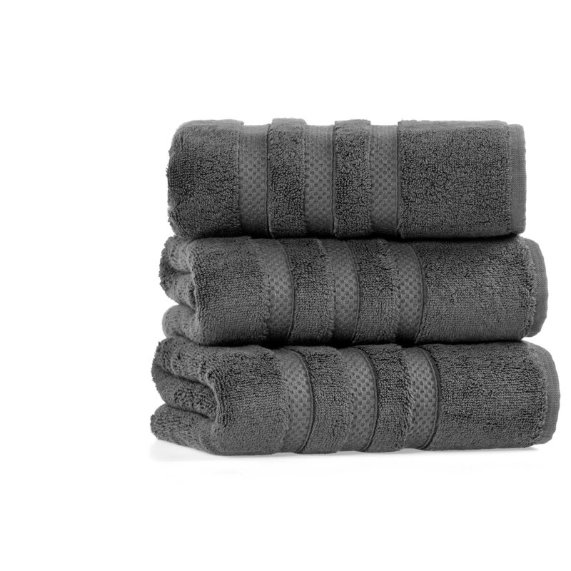 Serviette de bain 100% coton ibis, Gris foncé