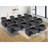 36.2" Wide Modern Upholstered Padded Arm Power Controlled Recliner Home Theatre Seating With Storage (Set of 10)
