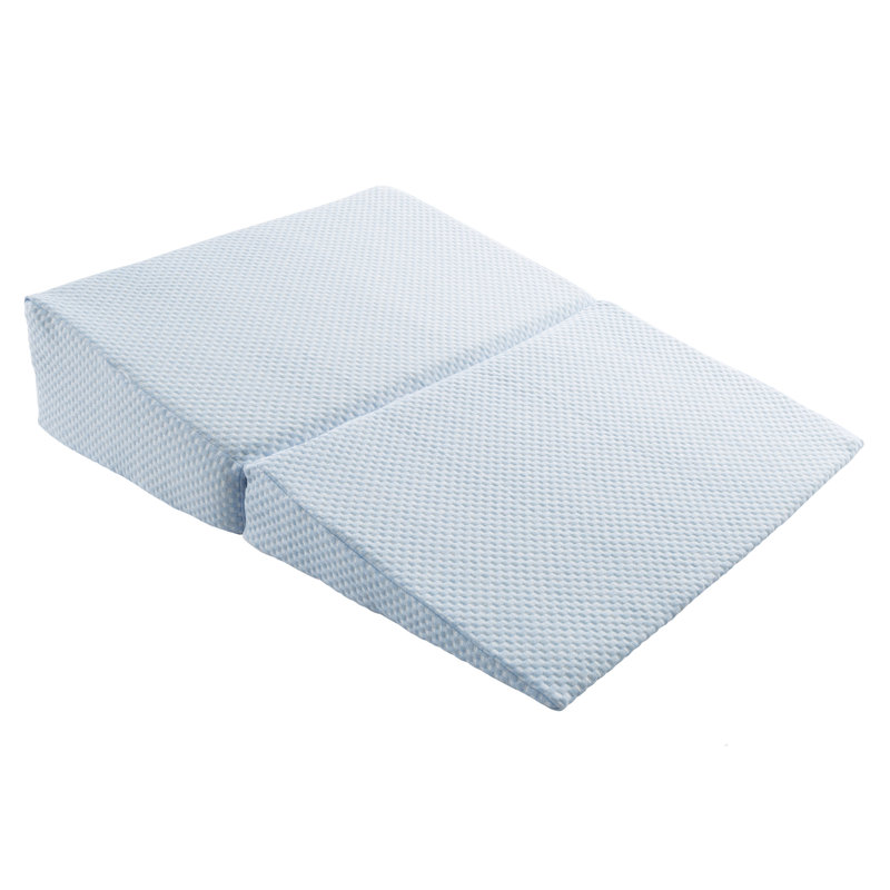 Oreiller pliant en mousse à mémoire de forme McKenney - avec housse en fibre de bambou pour un meilleur sommeil et plus, bleu