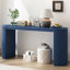 Console spacieuse au design unique pour le salon, la chambre à coucher et le vestibule - Option de chambre à coucher à pieds courbés bleu marine