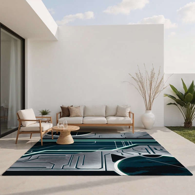 Tapis intérieur et extérieur Andromeda, Rectangle 5 pi x 7 pi