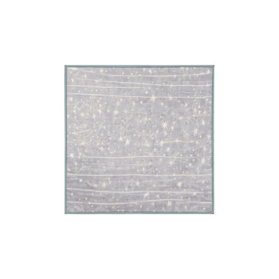 Tapis bleu soyeux et moelleux