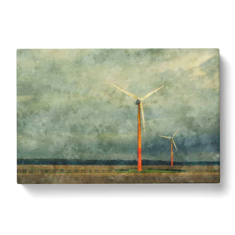 Wind Turbines Vol.2 - Wrapped Canvas Print, 35cm H x 50cm W x 3cm D