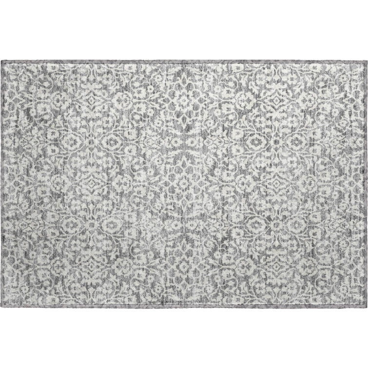 Premium Machine Washable Prisco Gray Rug