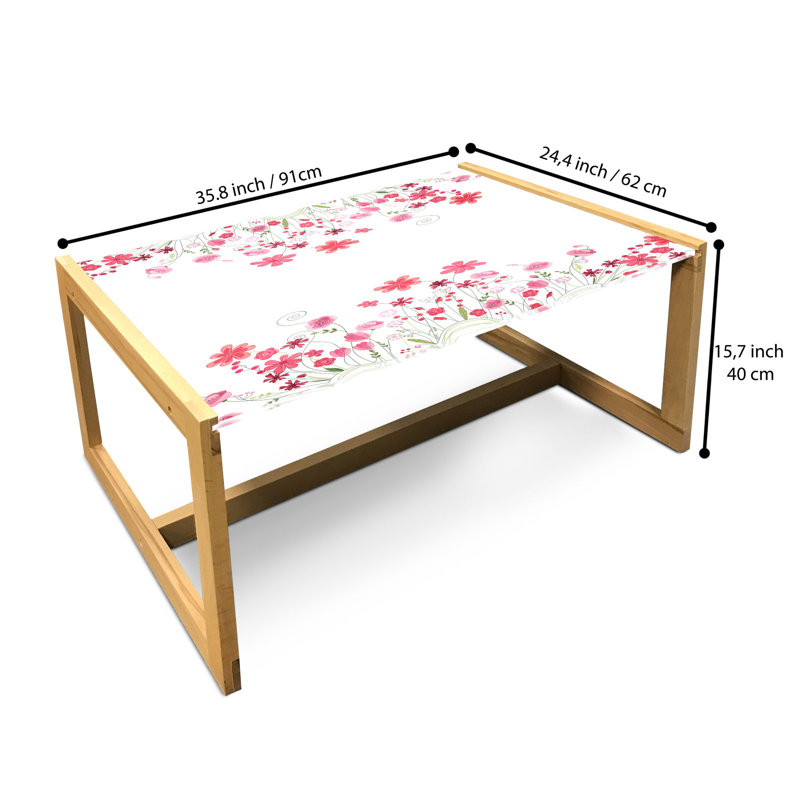 Iokepa Sled Coffee Table, 90cm H x 62cm W x 40cm D