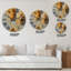 Horloge murale moderne brune et noire-124927056