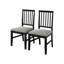 Chaise en bois avec revêtement gris chaud-1848644496