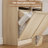 Laundry Hamper Cabinet, with Single Tilt Out Storage Baskets, 20 Gallon Farmhouse Trash Can Cabinet with 2 Drawer, Hidden Wood Laundry Hamper for Bathroom-1209685504-1209685564