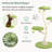 5'11" H Tall Cat Tree Flower Shape Scratching Post Cat Tower-1184608506
