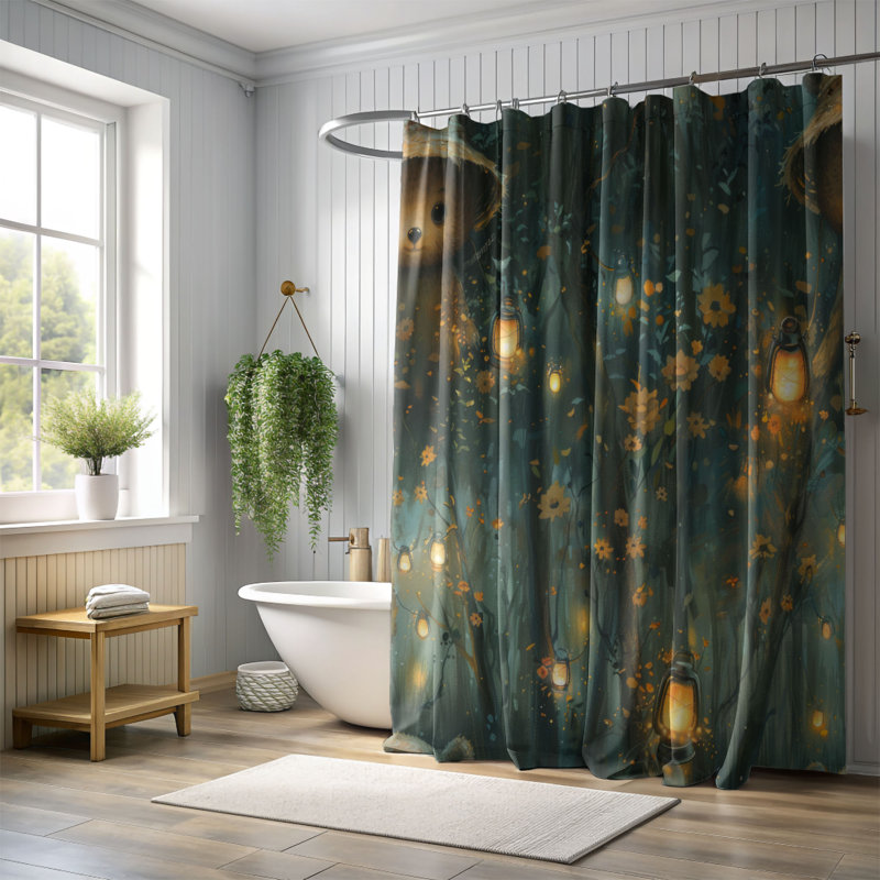 Bear Fun - Premium Shower Curtain, 74"H x 71"W