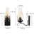 Farmhouse Rustic Wall Sconce In Black Vintage Industrial Design
