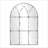 Semicircular Wall-Mounted Mirror