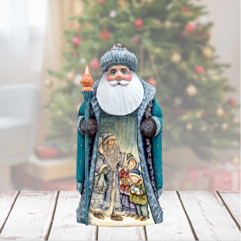 Masterpiece Wood Carved Father Frost Figurine