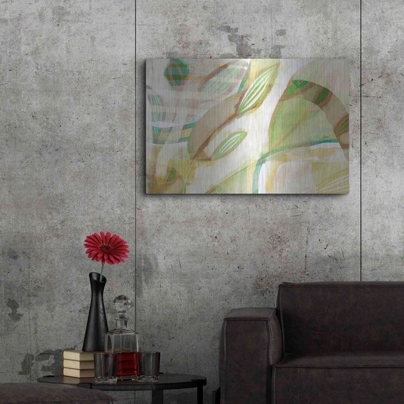 Art mural en métal Brayden Studio® «Tangled Leaves» par Delores Naskrent, H 24 po x l 36 po