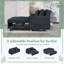 2 Seater Linen Sofa Bed-1907410473