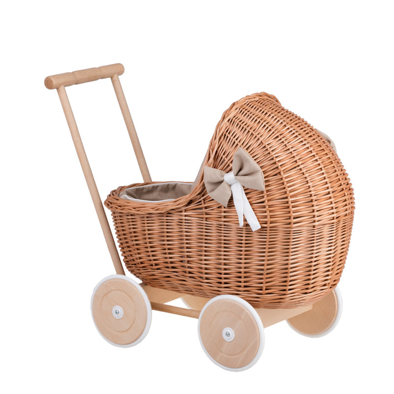 Hodgeman Wicker Doll Stroller