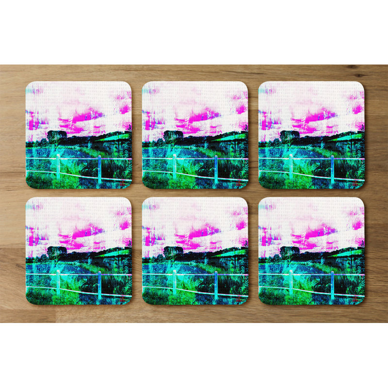 Square 6 Piece Coaster Set