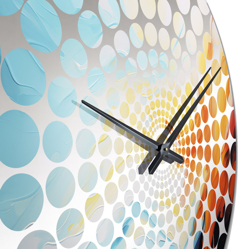 Michaux - Horloge murale peinture abstraite, Petit
