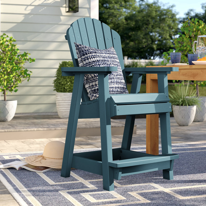 Fauteuil de terrasse Anette, Bleu Nantucket