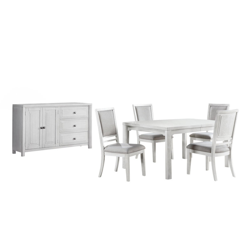 Dover 4 - Person Extendable Four Leg Dining Set