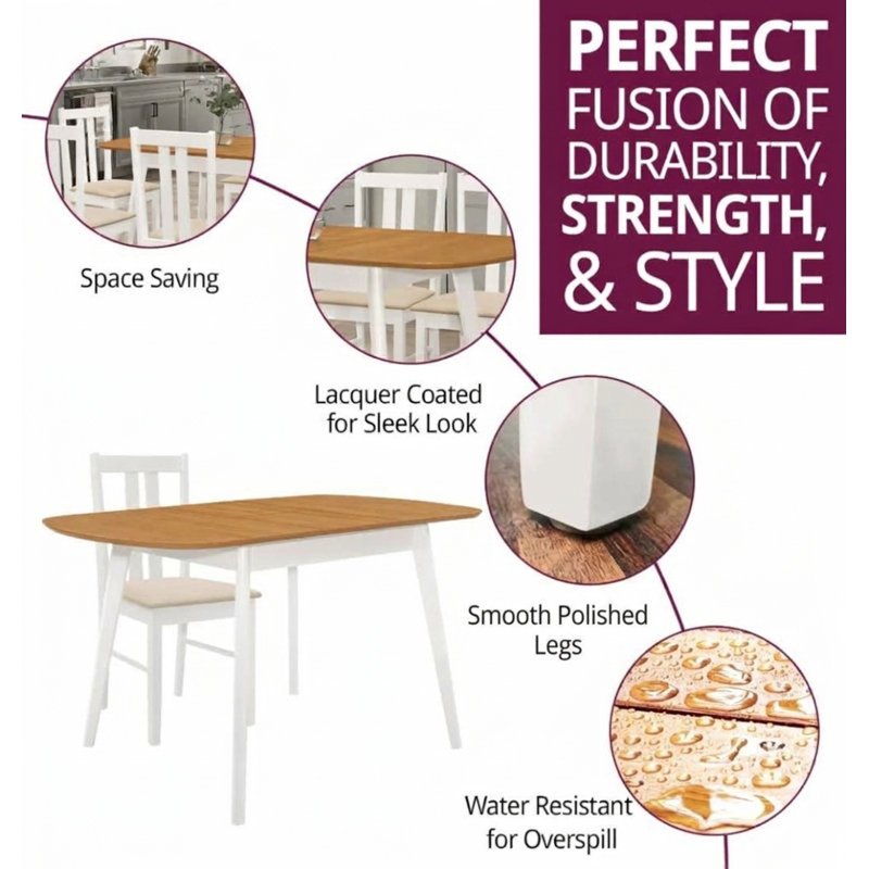 Ahwahnee 4 -Person Butterfly Leaf Dining Set