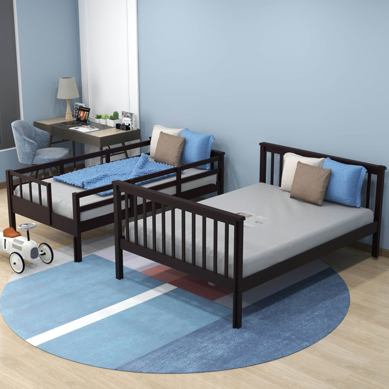 Demi-Jay Kids Twin Over Full Bunk Bed, Espresso